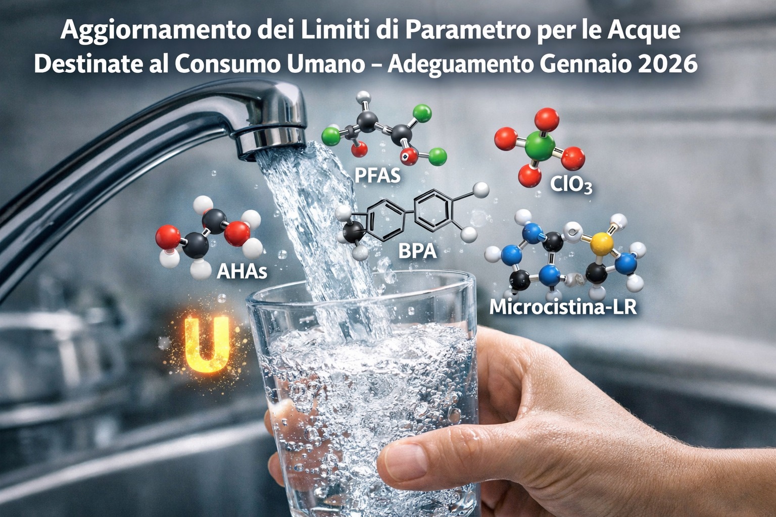 Aggiornamento dei Limiti di Parametro per le Acque Destinate al Consumo Umano – Adeguamento Gennaio 2026